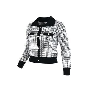 Toddler Girls Black White Tweed Knit Cardigan Sweater Size 3Y